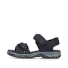 Rieker 68852-00 Sort – Komfortabel Damesandal
