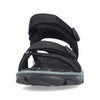 Rieker 68852-00 Sort – Komfortabel Damesandal