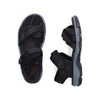 Rieker 68852-00 Sort – Komfortabel Damesandal