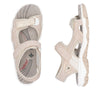 Rieker Trackingsandal Rosa/Offwhite – 68866-31