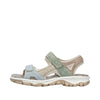 Rieker 68866-94 – Komfortabel Dame Sandal i Multi Farve