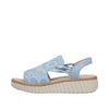 Rieker 69246-10 Blå – Komfortabel Damesandal