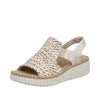 Rieker 69276-60 Beige – Komfortabel Damesandal