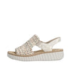 Rieker 69276-60 Beige – Komfortabel Damesandal
