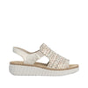 Rieker 69276-60 Beige – Komfortabel Damesandal