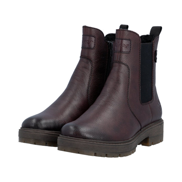 Rieker Chelsea Damestøvle Bordeaux – 75860-35