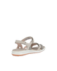 ECCO damesandal med regulerbare remme – sølvbeige skind – Model 821833-54668