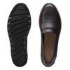 Clarks Damesko Sort Loafer med Kilesål – CL26156816