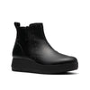 Clarks Damestøvle Sort med Lynlås og Plateausål – CL26184338