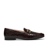 Clarks Damesko Brun Kroko Loafer – CL26329422