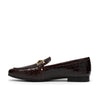Clarks Damesko Brun Kroko Loafer – CL26329422