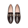 Clarks Damesko Brun Kroko Loafer – CL26329422