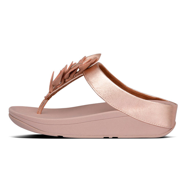 FITFLOP rosa skind sandal med tå rem,