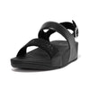 FITFLOP sort skind sandal med crystal og rem,