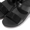 FITFLOP sort skind sandal med crystal og rem,