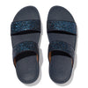 FITFLOP blå sandal med glitter,
