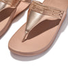 FITFLOP rosa skind sandal med detajler,