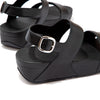 FITFLOP sort skind sandal med bagrem,