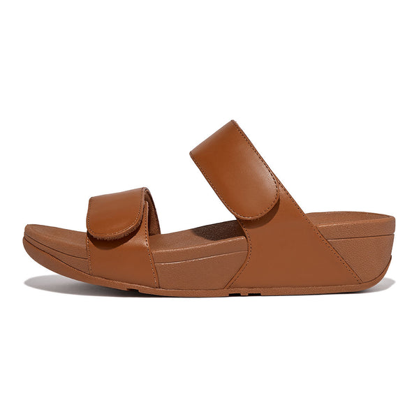 FITFLOP natur skind sandal med velfroremme,