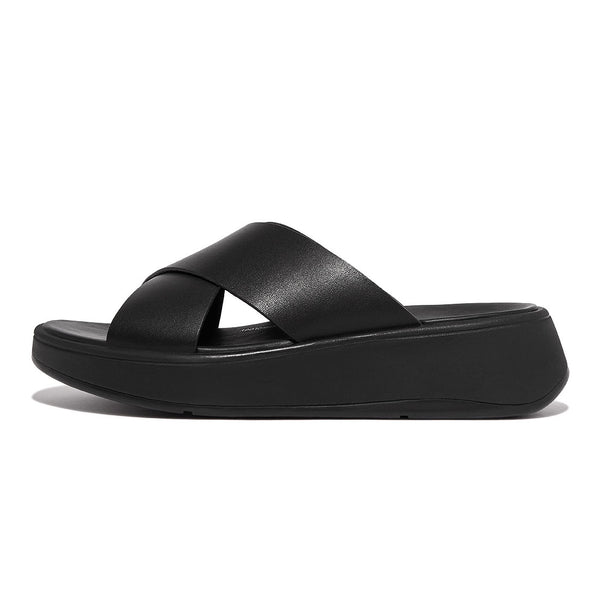 FITFLOP sort skind sandal med technology sål,