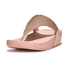 FITFLOP rosa sandal med tå-rem og glimmer,