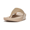 FITFLOP beige sandal med tå-rem,