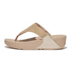 FITFLOP beige sandal med tå-rem,