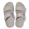 FITFLOP sølv glimmer sandal med velcro,