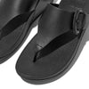 FITFLOP Sort skind sandal med tå rem/spænde,