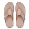 FITFLOP rosa skind sandal med tå rem,