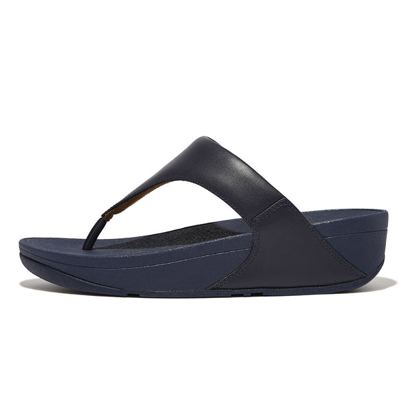 FITFLOP blå skind sandal med tårem,