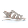 GREEN COMFORT sandal i champagnemetallic skind,