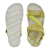 GREEN COMFORT limegrøn nubuck og tekstil sandal,