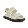 GREEN COMFORT cream hvid skind sandal med velcro,