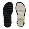 GREEN COMFORT cream hvid skind sandal med velcro,