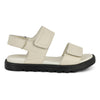 GREEN COMFORT cream hvid skind sandal med velcro,