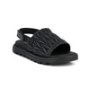 GREEN COMFORT sort skind sandal med justerbar rem,