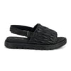 GREEN COMFORT sort skind sandal med justerbar rem,