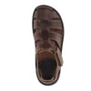 GREEN COMFORT brun skind sandal med lukket tå/hæl,