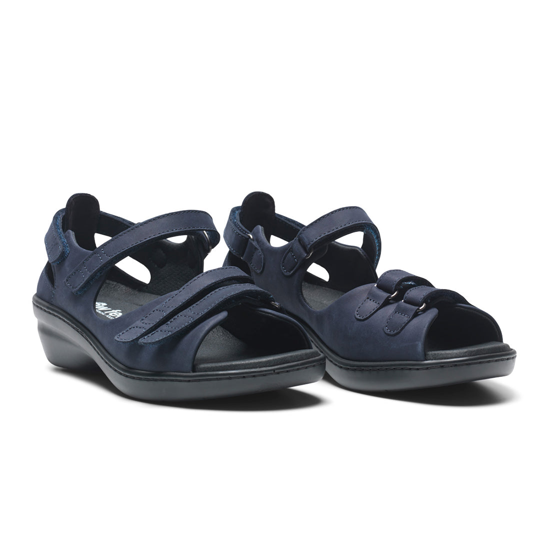 færge delikatesse største NEW FEET blå nubuck sandal med udtagelig sål,