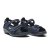 NEW FEET blå nubuck sandal med udtagelig sål,