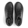 NEW FEET sort skind støvle med snøre/lynlås,