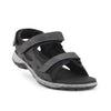 NEW FEET sort kalveskind sandal med velcro,