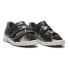 NEW FEET sort skind sandal med lukket bagkap,