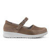 NEW FEET beige ballerina stretch og velcro,