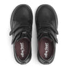NEW FEET sort skind sko med orthostretch,