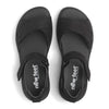 NEW FEET sort nubuck sandal m lukket bagkappe,