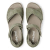 NEW FEET grøn nubuck sandal m lukket bagkappe,