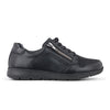 NEW FEET sort sko m. lynlås og orthostrectch,