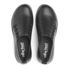 NEW FEET sort loafer med elastik i siderne.,